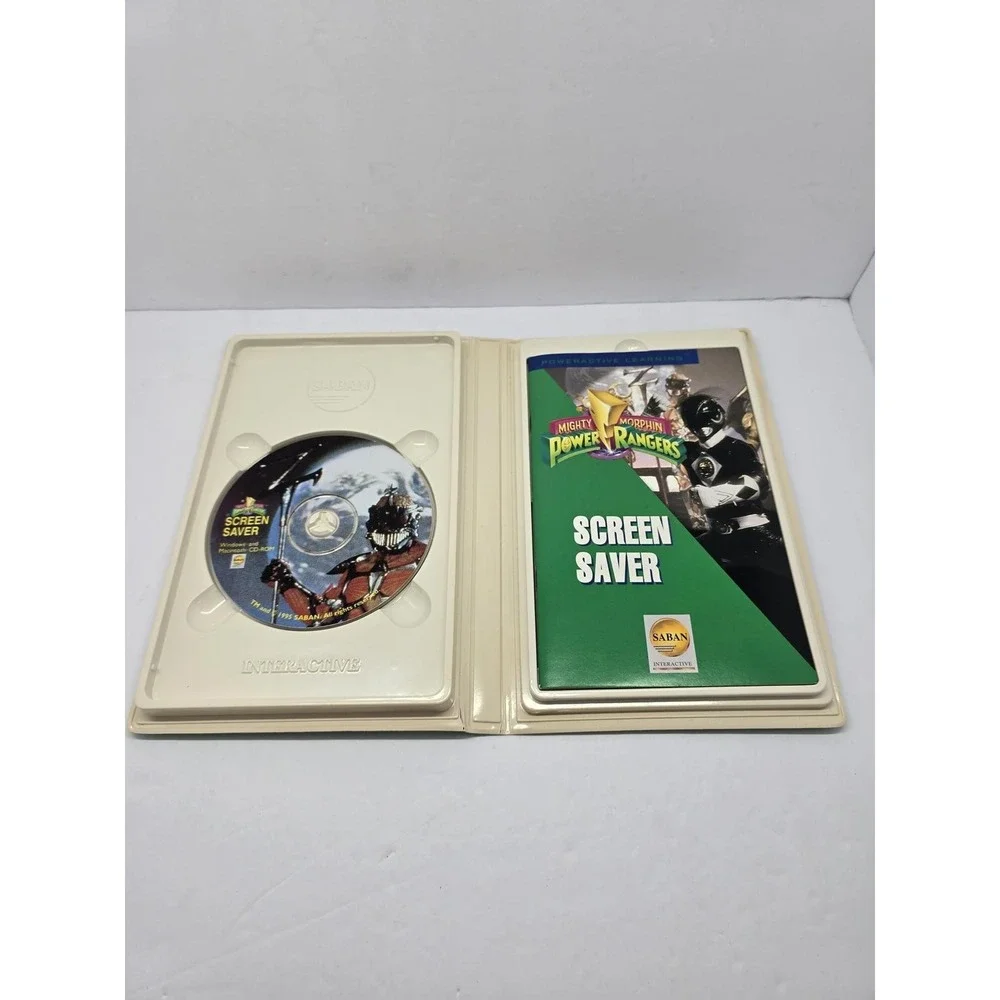 Vintage SABAN Mighty Morphin Power Rangers Screen Saver PC CD-ROM